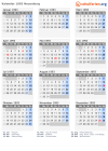 Kalender 1993 mit Ferien und Feiertagen Neuenburg
