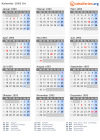 Kalender 1993 mit Ferien und Feiertagen Uri