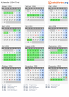 Kalender 1994 mit Ferien und Feiertagen Tirol