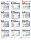 Kalender 1994 mit Ferien und Feiertagen Appenzell Ausserrhoden