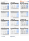 Kalender 1994 mit Ferien und Feiertagen Genf