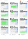 Kalender 1995 mit Ferien und Feiertagen Berlin