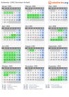 Kalender 1995 mit Ferien und Feiertagen Sachsen-Anhalt