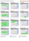 Kalender 1995 mit Ferien und Feiertagen Schleswig-Holstein