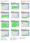 Kalender 1995 mit Ferien und Feiertagen Caen