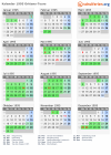 Kalender 1995 mit Ferien und Feiertagen Orléans-Tours