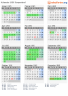 Kalender 1995 mit Ferien und Feiertagen Burgenland