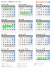 Kalender 1995 mit Ferien und Feiertagen Oberösterreich