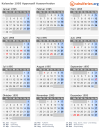Kalender 1995 mit Ferien und Feiertagen Appenzell Ausserrhoden