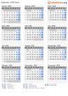 Kalender 1995 mit Ferien und Feiertagen Bern