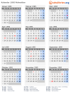 Kalender 1995 mit Ferien und Feiertagen Nidwalden