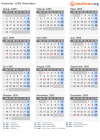 Kalender 1995 mit Ferien und Feiertagen Obwalden
