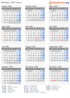 Kalender 1995 mit Ferien und Feiertagen Tessin