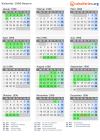 Kalender 1996 mit Ferien und Feiertagen Bayern