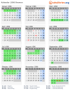 Kalender 1996 mit Ferien und Feiertagen Bremen