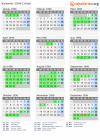 Kalender 1996 mit Ferien und Feiertagen Créteil