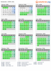 Kalender 1996 mit Ferien und Feiertagen Lille