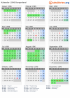 Kalender 1996 mit Ferien und Feiertagen Burgenland