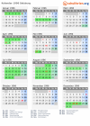 Kalender 1996 mit Ferien und Feiertagen Salzburg