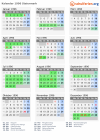 Kalender 1996 mit Ferien und Feiertagen Steiermark
