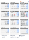 Kalender 1996 mit Ferien und Feiertagen Graubünden