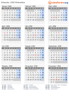 Kalender 1996 mit Ferien und Feiertagen Nidwalden