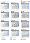 Kalender 1996 mit Ferien und Feiertagen Zürich