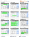 Kalender 1997 mit Ferien und Feiertagen Bremen