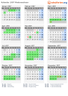 Kalender 1997 mit Ferien und Feiertagen Niedersachsen