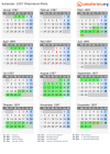Kalender 1997 mit Ferien und Feiertagen Rheinland-Pfalz