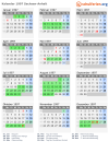 Kalender 1997 mit Ferien und Feiertagen Sachsen-Anhalt