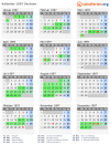 Kalender 1997 mit Ferien und Feiertagen Sachsen
