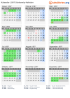 Kalender 1997 mit Ferien und Feiertagen Schleswig-Holstein