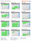 Kalender 1997 mit Ferien und Feiertagen Besançon
