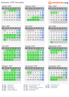 Kalender 1997 mit Ferien und Feiertagen Grenoble