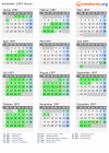 Kalender 1997 mit Ferien und Feiertagen Nizza