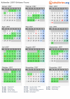 Kalender 1997 mit Ferien und Feiertagen Orléans-Tours