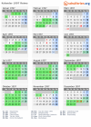 Kalender 1997 mit Ferien und Feiertagen Reims