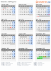 Kalender 1997 mit Ferien und Feiertagen Apulien