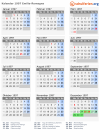 Kalender 1997 mit Ferien und Feiertagen Emilia-Romagna