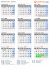 Kalender 1997 mit Ferien und Feiertagen Südtirol