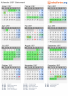 Kalender 1997 mit Ferien und Feiertagen Steiermark