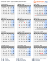 Kalender 1997 mit Ferien und Feiertagen Appenzell Ausserrhoden