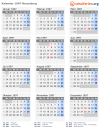 Kalender 1997 mit Ferien und Feiertagen Neuenburg