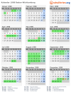 Kalender 1998 mit Ferien und Feiertagen Baden-Württemberg