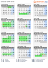 Kalender 1998 mit Ferien und Feiertagen Berlin