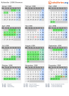 Kalender 1998 mit Ferien und Feiertagen Bremen