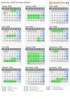 Kalender 1998 mit Ferien und Feiertagen Sachsen-Anhalt