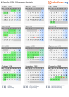 Kalender 1998 mit Ferien und Feiertagen Schleswig-Holstein