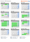Kalender 1998 mit Ferien und Feiertagen Kampanien